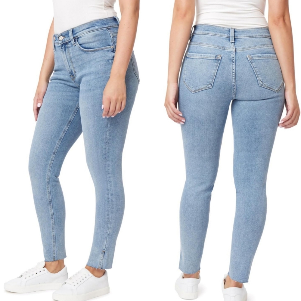 NWT Kensie Jeans Kelsey High Rise Skinny Raw Edge Hem